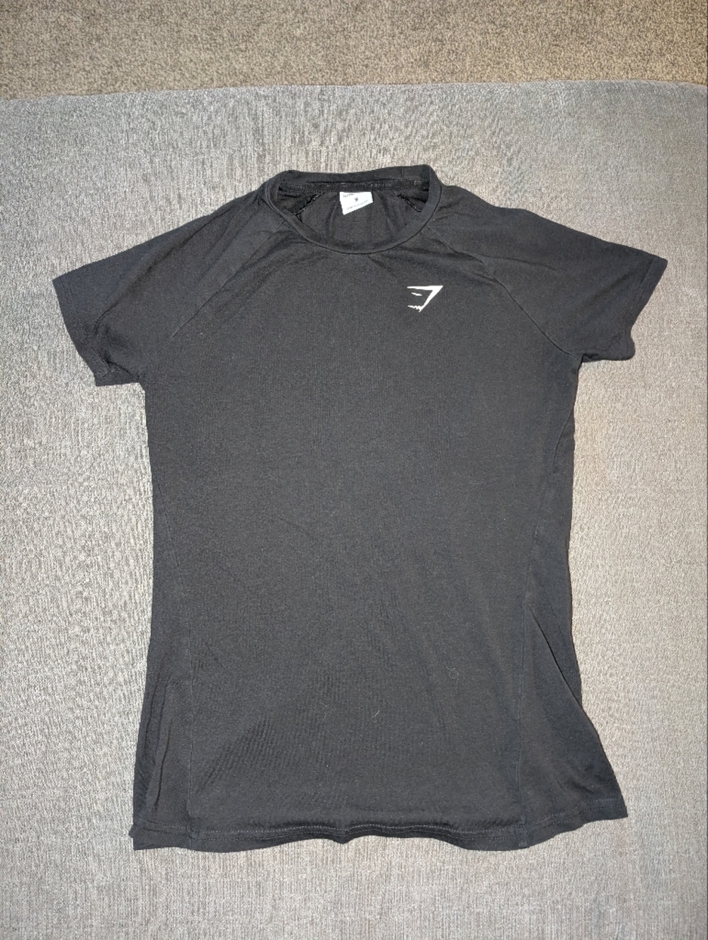 Gymshark Black Crew Neck Logo Tee